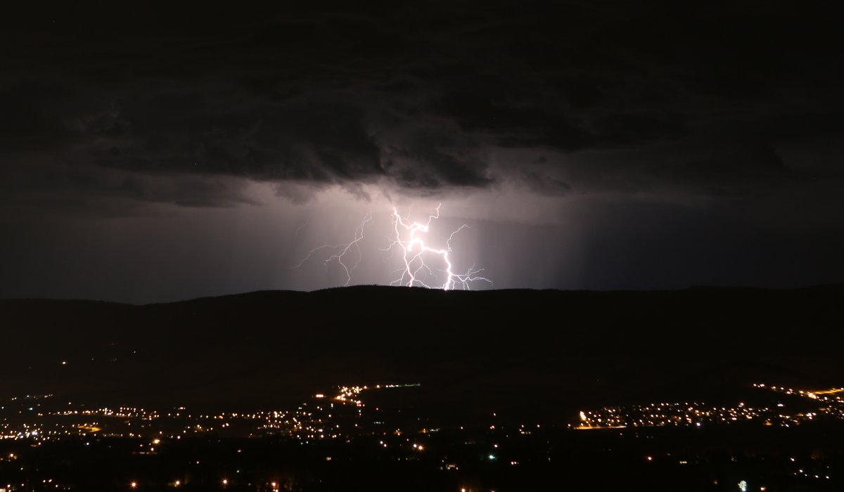 Lightning storm photos taken by Chris Loeppky in the upper mission area of Kelowna on Sunday night. 