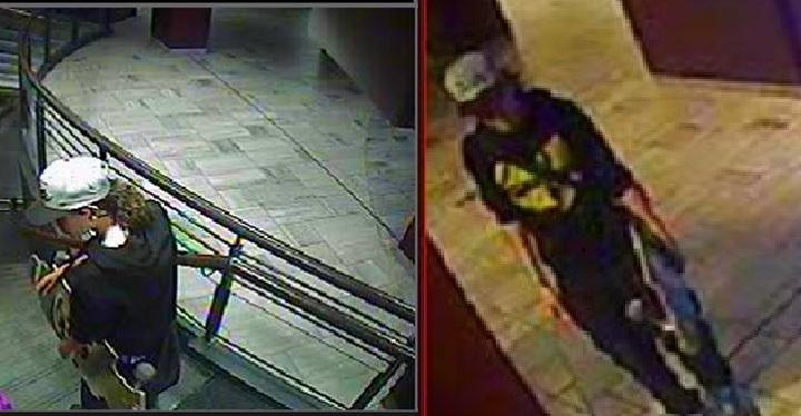 Two photos the suspect, handed out by Longueuil police.