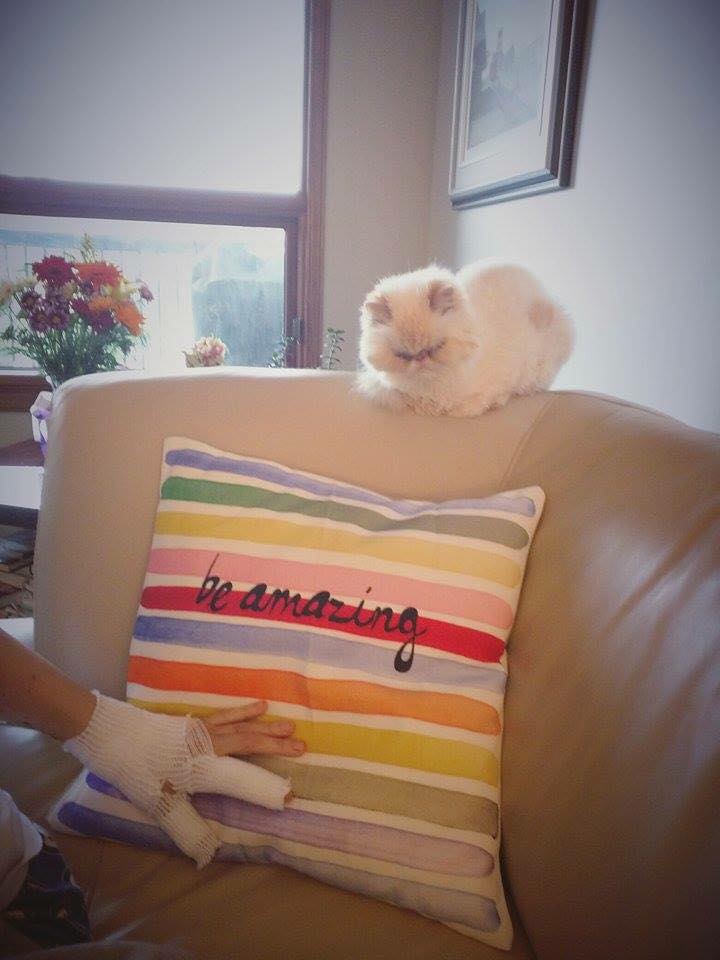 Maria Mitousis posted this picture of her injured left hand on Facebook on Friday, July 17, 2015.