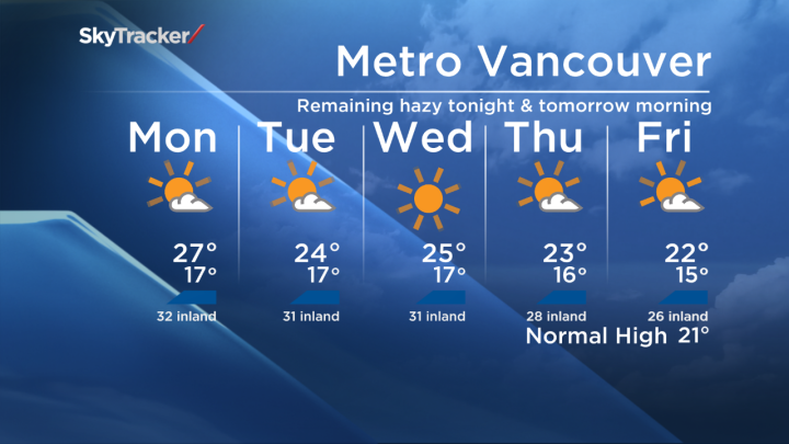 Air Quality Advisory Issued For Metro Vancouver And Sunshine Coast