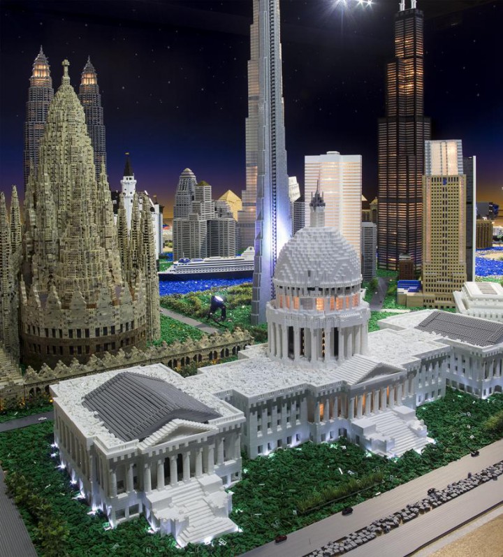 Part of the exhibit at The World In Mega Bloks.