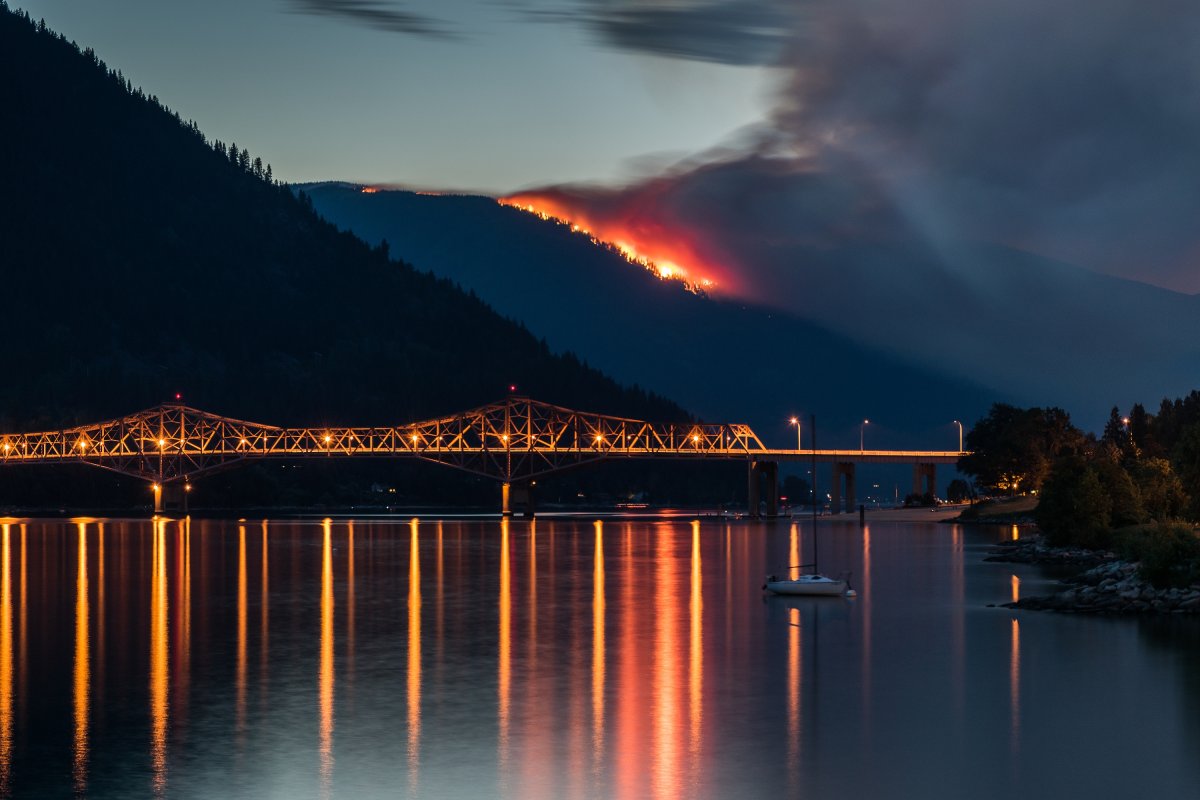 Fires in Kootenays advance on homes, then retreat – but alerts still in place - image