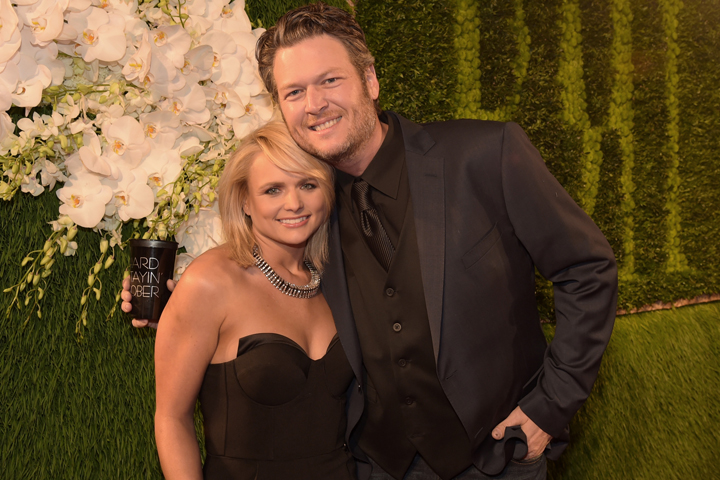Miranda Lambert and Blake Shelton, pictured in November 2014.
