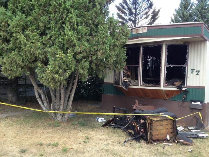 A 65-year-old woman has died after a possible explosion and fire and in a Moose Jaw trailer court.