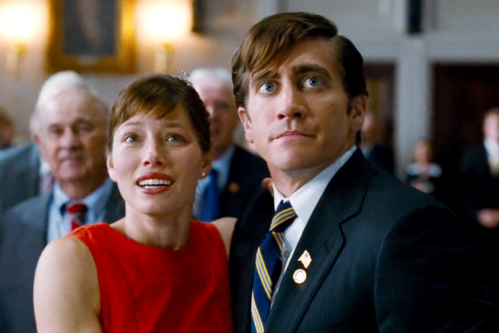 Jessica Biel and Jake Gyllenhaal, pictured in a scene from 'Nailed.'.
