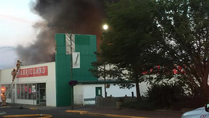 A fire has destroyed a downtown North Battleford, Sask. business.