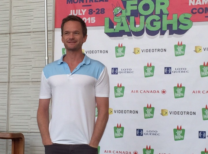 Neil Patrick Harris is in Montreal for Circus Awesomeus with Just For Laughs, Monday, July 27, 2015.