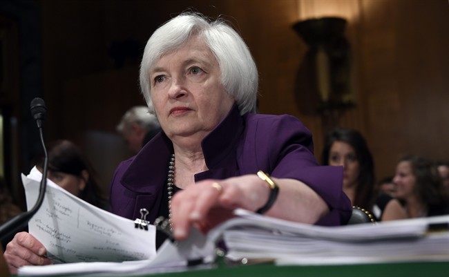 Federal Reserve Chair Janet Yellen prepares to testify before the Senate Banking Committee.