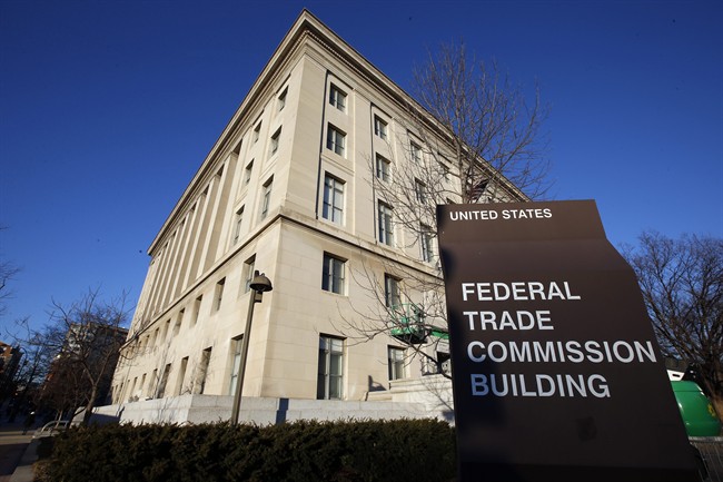 This Jan. 28, 2015 file photo shows the Federal Trade Commission (FTC) building in Washington.