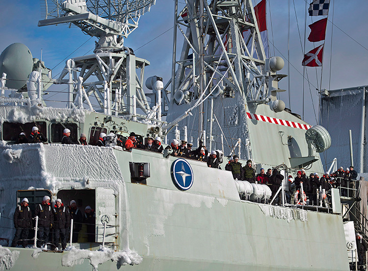 HMCS Toronto returns to port in Halifax on Sunday, Jan. 18, 2015. The frigate was on a six-month deployment with Operation Reassurance in the Mediterranean Sea. 