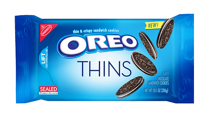 Mondelez International Inc. says it will add "Oreo Thins," which have a similar cookie-to-filling ratio as regular Oreos, except that they're slimmer, to its permanent lineup in the U.S. starting next week. 