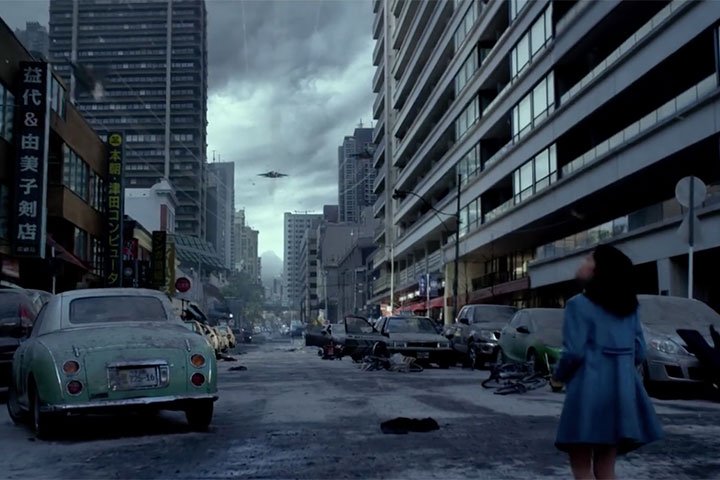 A scene from 'Pacific Rim' with Toronto's Elizabeth Street doubling as a Tokyo street.
