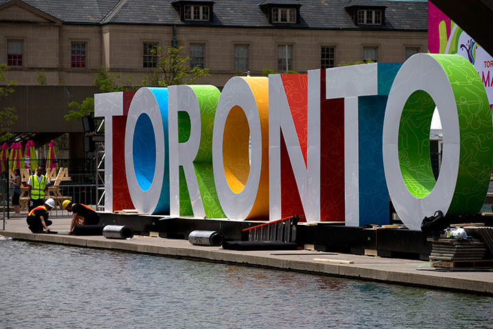 Norm Kelly is asking council to order up three more 3D signs, similar to the existing TORONTO sign, spelling out "The 6," "T.O." and "T.Dot.".