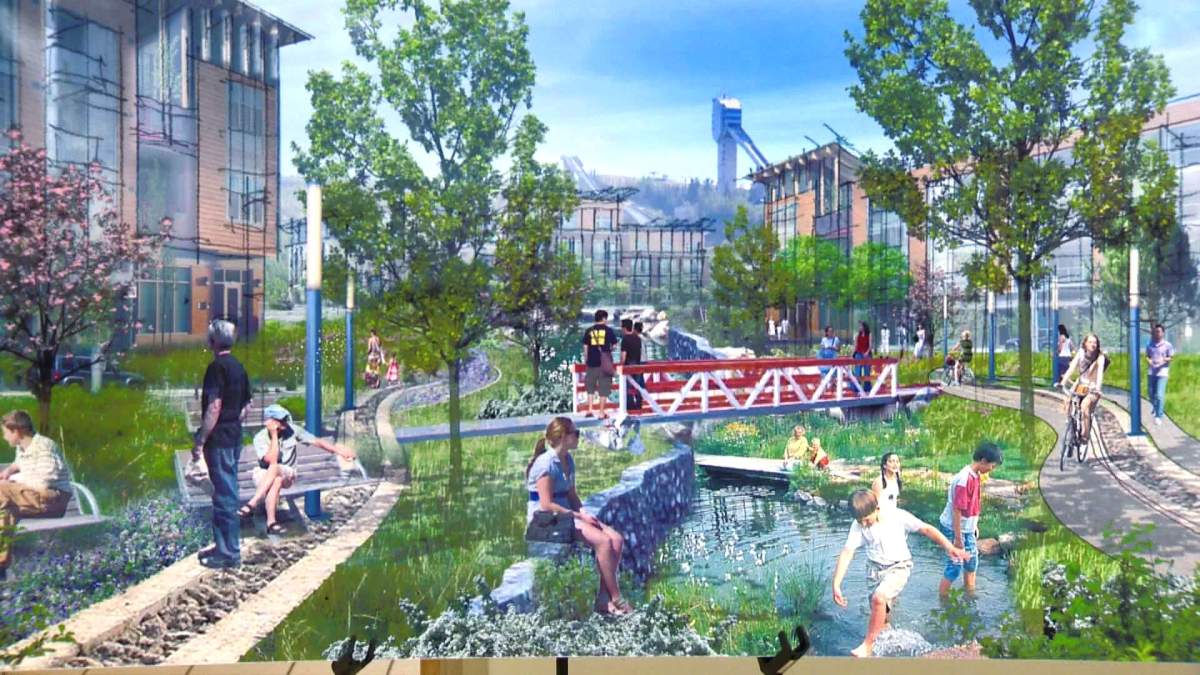 Suggested redevelopment of Paskapoo Slopes. 