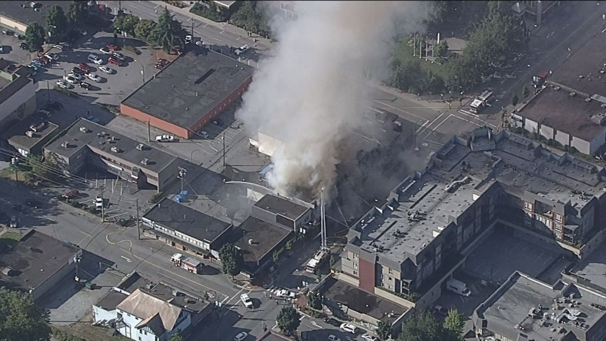 UPDATE Fire that ripped through businesses in Port Coquitlam not