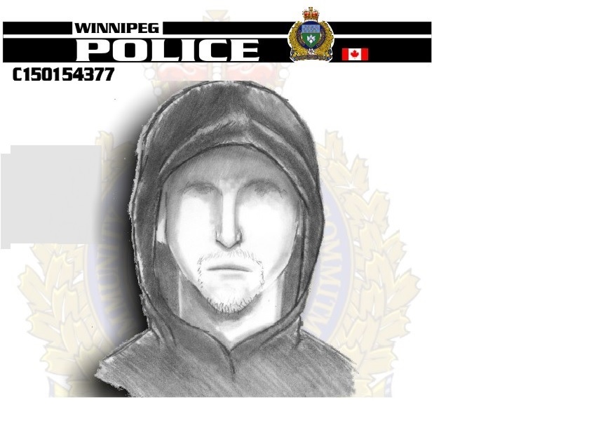 Winnipeg Police release sketch of man suspected of sexually assaulting a 19-year-old in the River Heights area Friday.