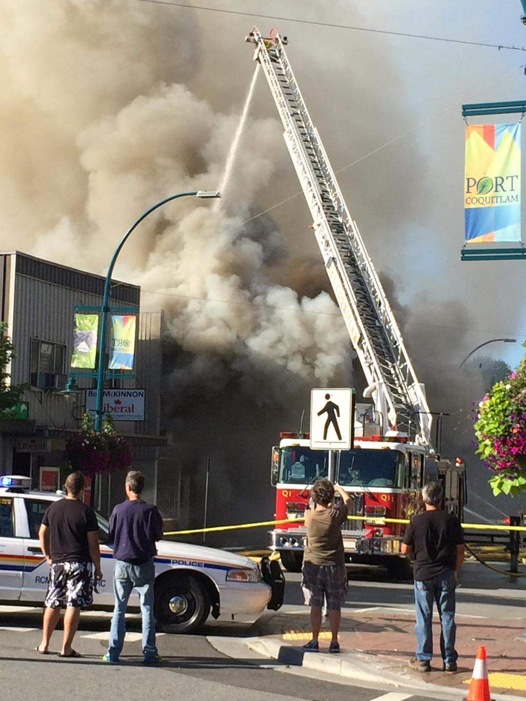 Fire in Port Coquitlam on July 30.