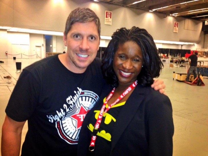 Pay Park with Global's Elysia Bryan-Baynes at Comiccon.