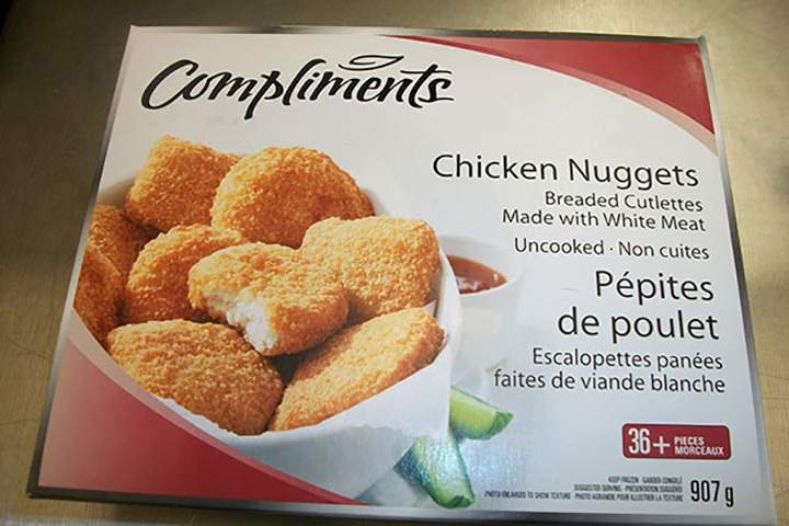 Recalled Compliments Chicken Nuggets.