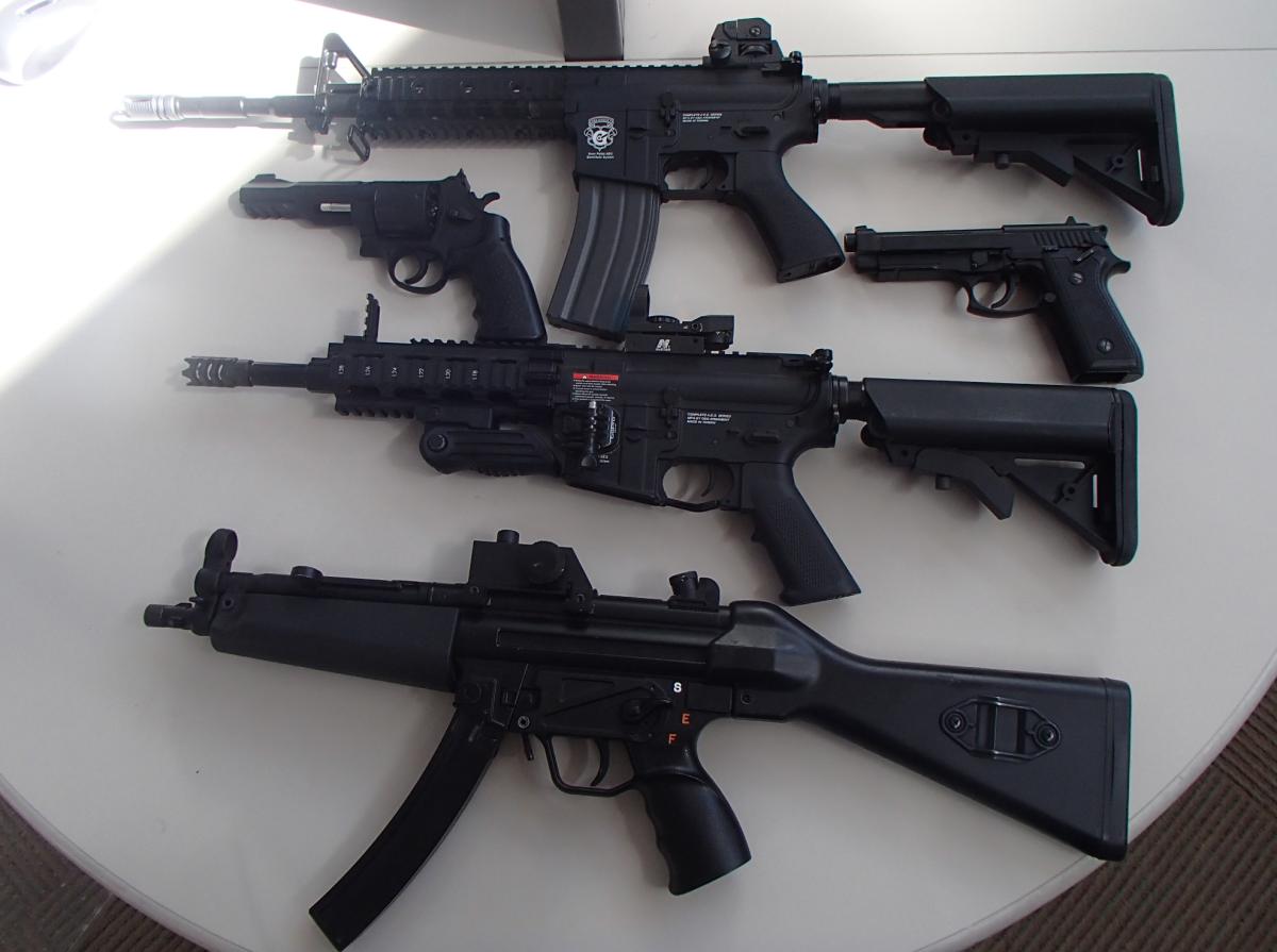 North Vancouver RCMP seized these replica guns.