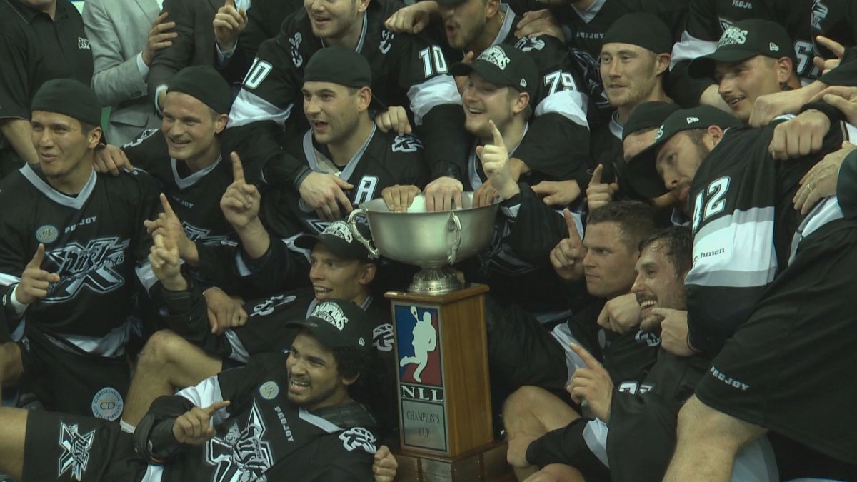The Edmonton Rush win its first National Lacrosse League Championship June 5, 2015.