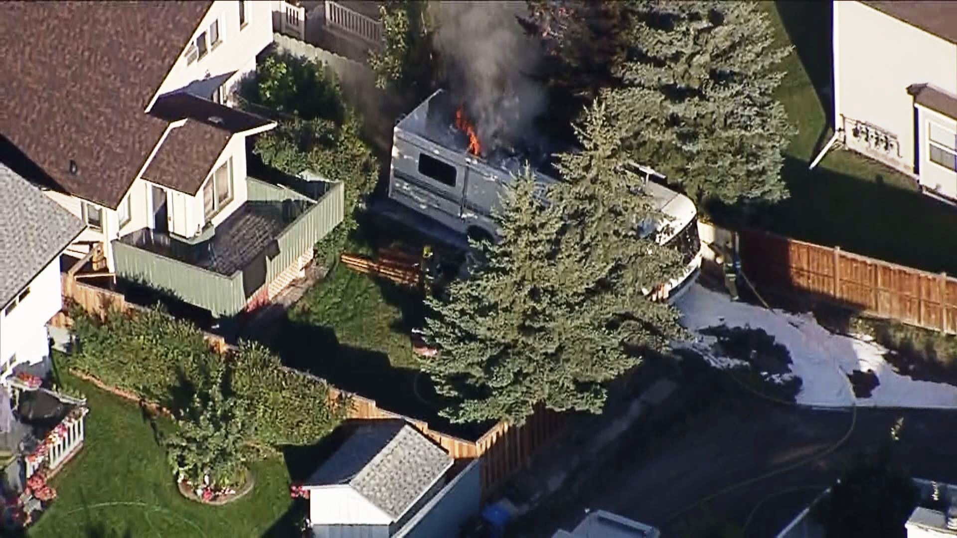 Firefighters battle motorhome fire in southwest Calgary - Calgary ...