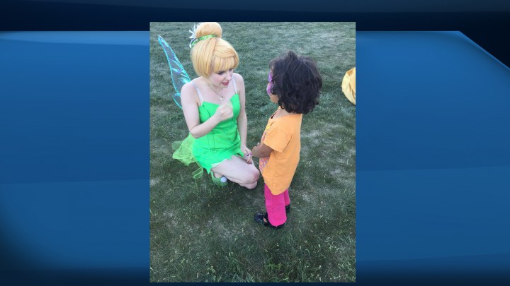 The free carnival kicked off on Tuesday in Cold Lake, Alberta and it featured face painting, bouncy castles, games, Disney characters, and snacks.