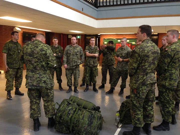 Winnipeg reservists prepare to deploy to Saskatchewan to help fight forest fires, on Monday, July 13, 2015