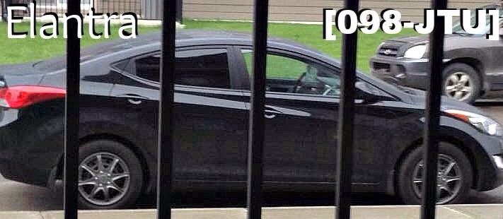 This black four-door Hyundai Elantra was stolen on Saturday, July 18th.