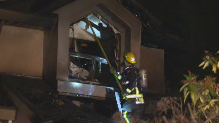 Family of four escapes house fire in Surrey - image