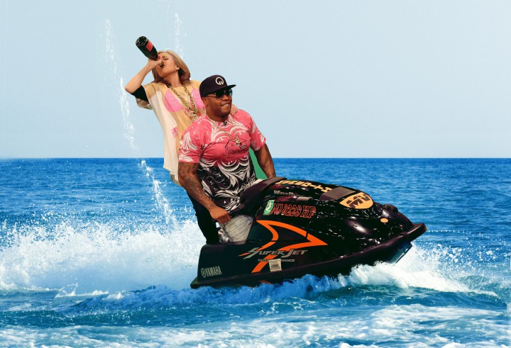 This may look like fun - but don't drink when you're near the water.