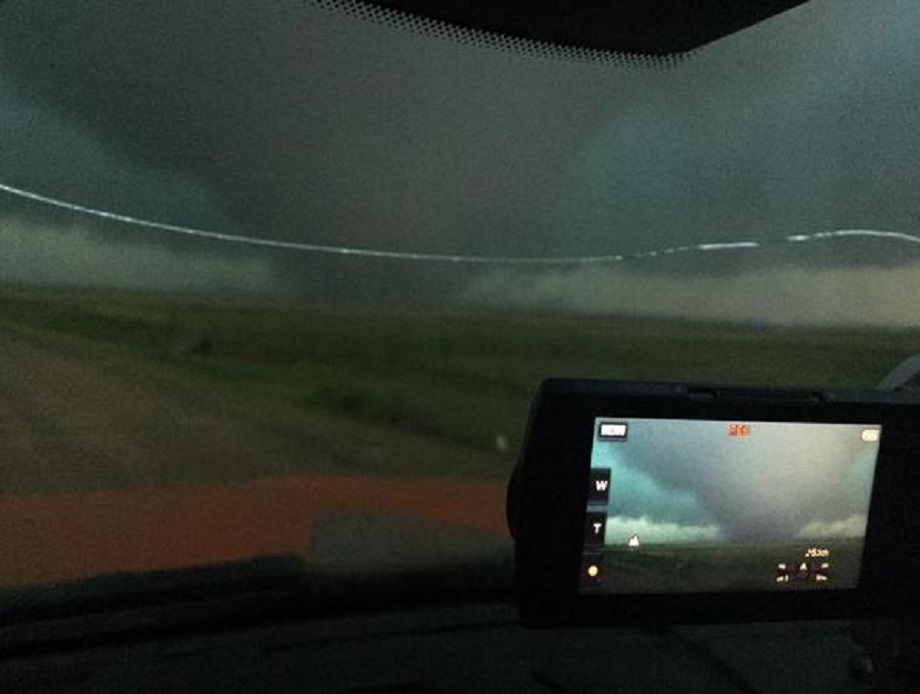 Tornado touches down in Southern Manitoba.