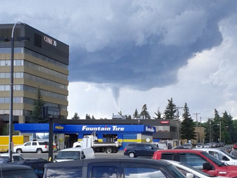 IN PHOTOS Funnel cloud spotted over Calgary, parts of southern Alberta