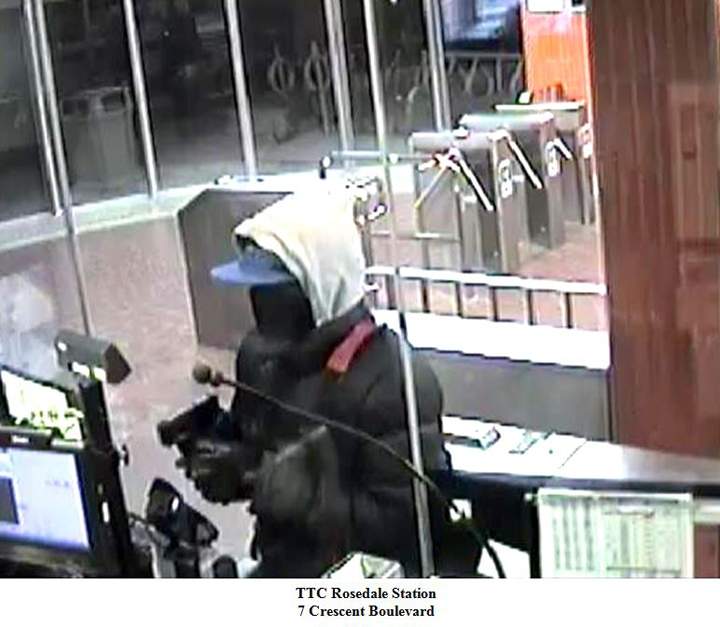 Surveillance footage from Rosedale Station obtained by Global News.