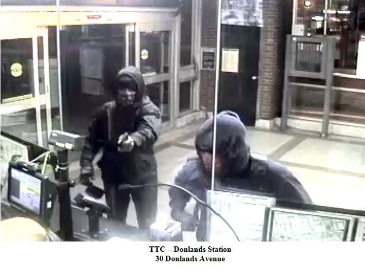 Surveillance footage from Donlands Station obtained by Global News.
