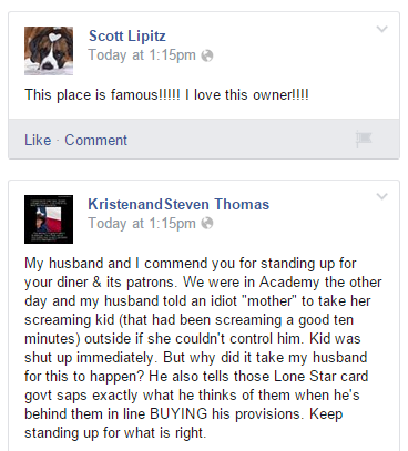 Diner owner yells at screaming 2-year-old, gets served up scorn and praise - image