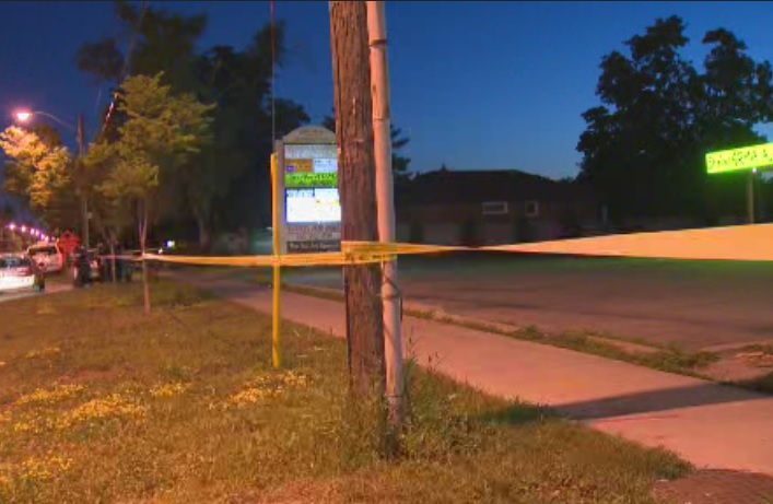 Police investigate a shooting in the Victoria Park and Ellesmere area of Toronto on July 24, 2015.