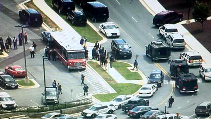Montgomery County police responding to the Walter Reed National Military Medical Center just outside of the D.C. area after a report of a single shot fired on campus.