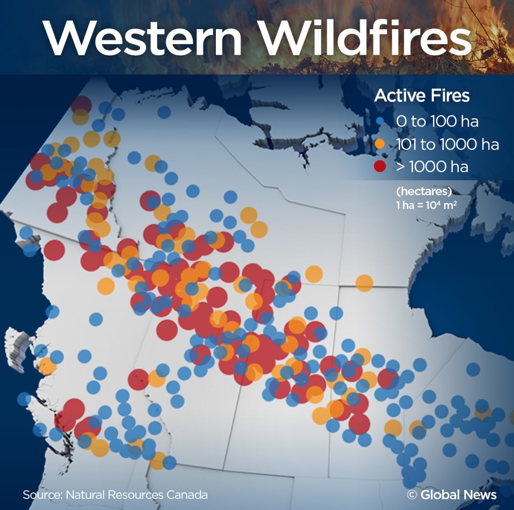 Incredible images of fires raging across Western Canada Globalnews.ca