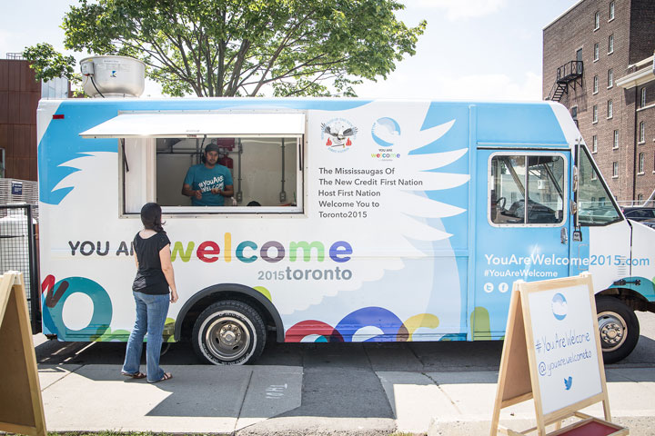 The Host First Nation of the 2015 Pan Am Games has launched a food truck for the Games, You Are Welcome, and it continues its tour Monday at the steps of Queen’s Park.