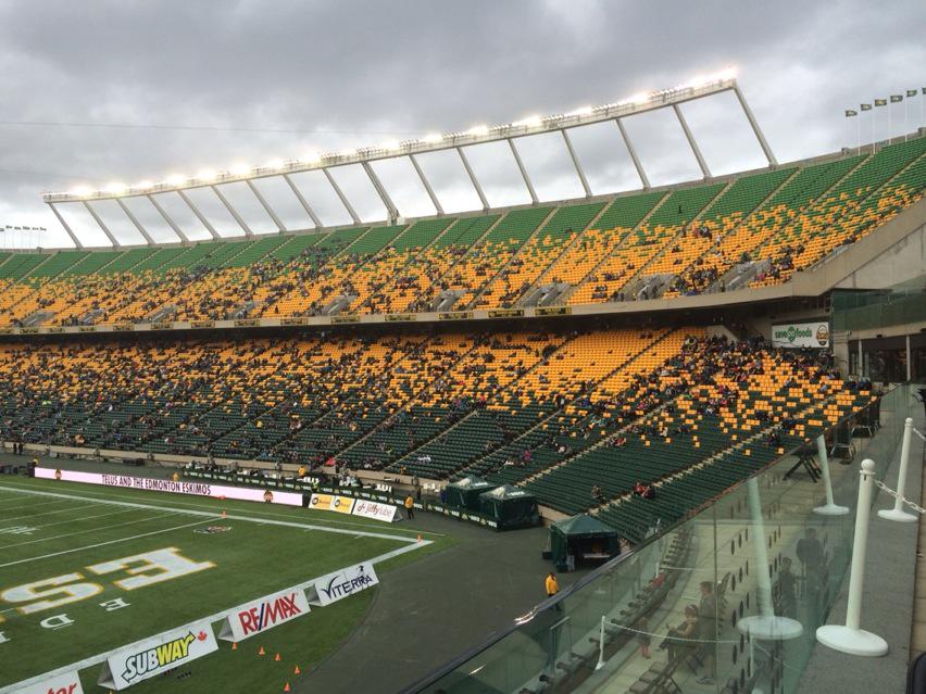 Commonwealth Stadium in Edmonton on Friday, August 21, 2015 ahead of the Eskimos game.