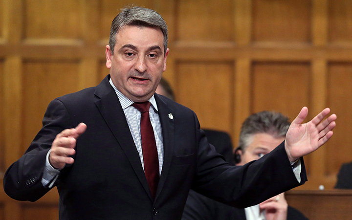 Paul Calandra stands in the House of Commons during Question Period on Parliament Hill, Wednesday, June 10, 2015 in Ottawa.