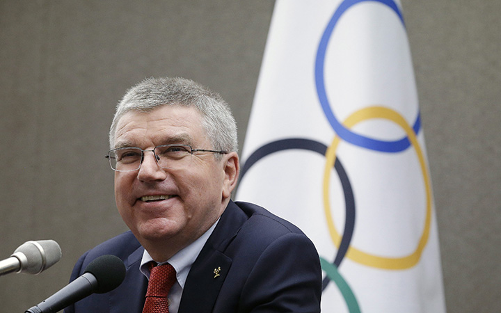 International Olympic Committee (IOC) President Thomas Bach speaks during a press conference in Seoul, South Korea, Wednesday, Aug. 19, 2015. 