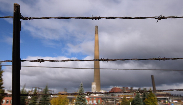 The Vale Copper Cliff smelter in Sudbury on October 13, 2009.