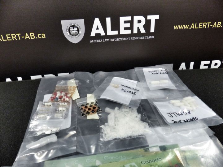 ALERT says two children were living in a home where two women were allegedly running a drug trafficking operation.
