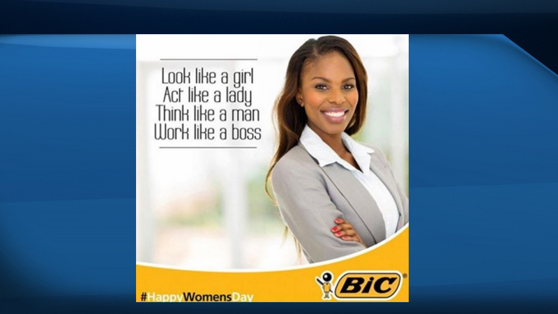 Bic has apologized on its South Africa Facebook page after  outrage over the above ad to mark National Women's Day in the country.