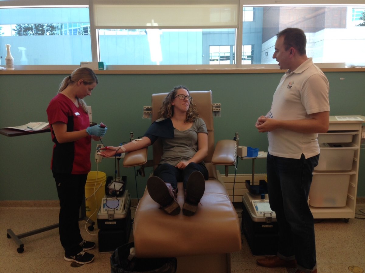 Manitoba hosted its first ally blood drive on William Avenue on Monday.