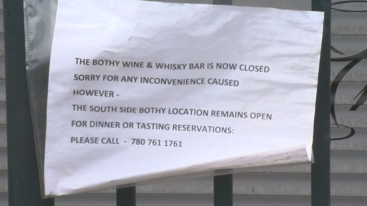 The Bothy Wine and Whisky Bar says it’s been forced to shut down its 124 Street location due to construction on the 102 Avenue bridge.