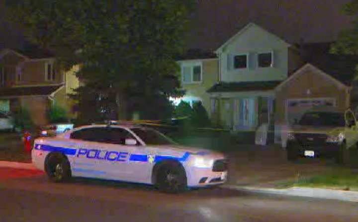 Peel police investigate a stabbing in Brampton on Aug. 23, 2015.