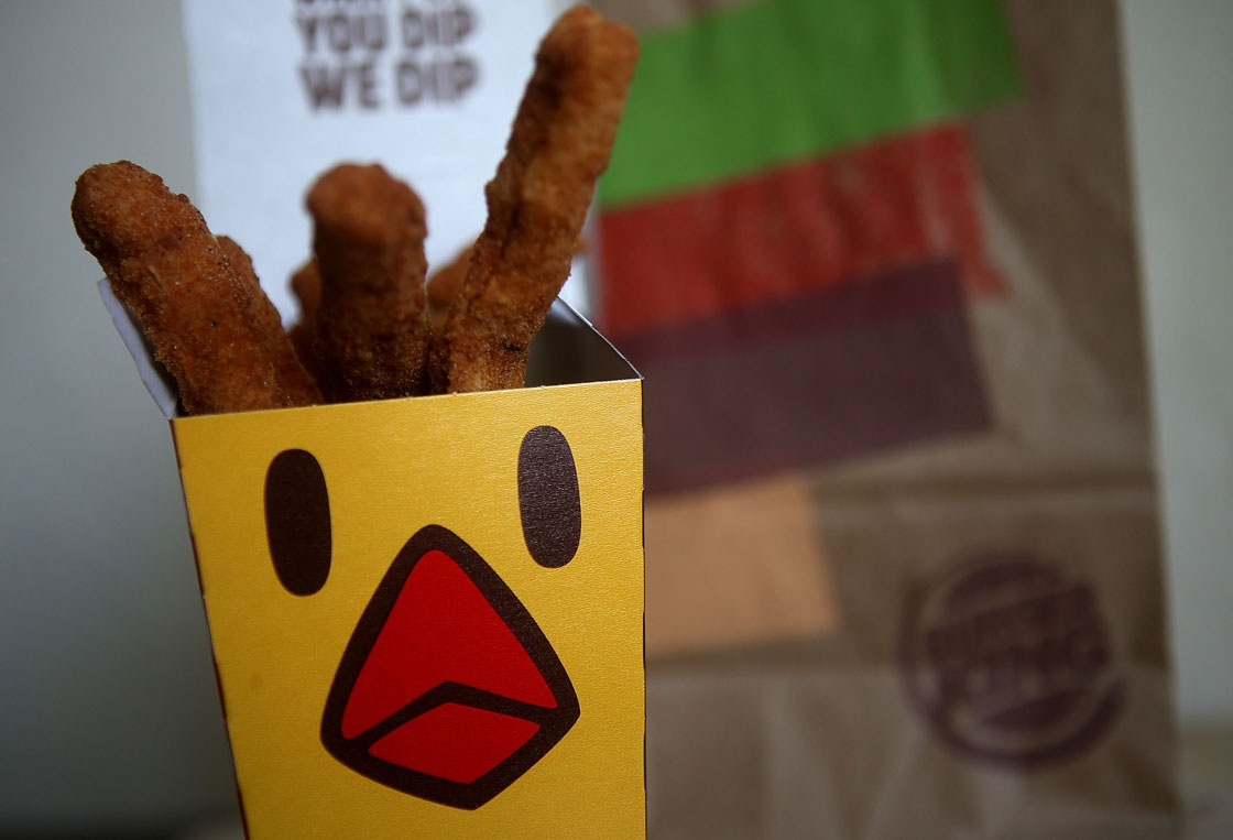 The return of chicken fries to Burger Kings in North America is helping recharge sales at the fast-food chain.